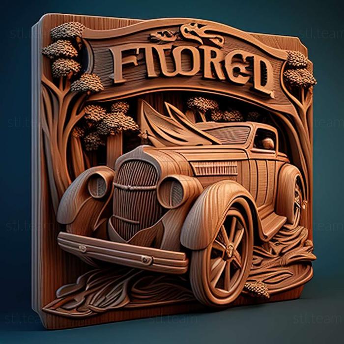 3D model Ford Street Racing game (STL)